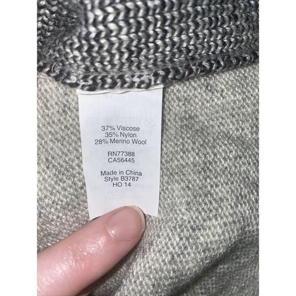 J. CREW Intarsia Ski Scene Sweater Size Small Gray Black - Picture 5 of 5